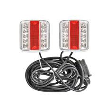 Verlichtingset LED op magneet, 12V kabel 7.5m