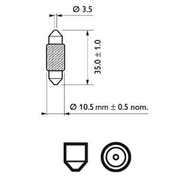 FESTOON T10,5X38