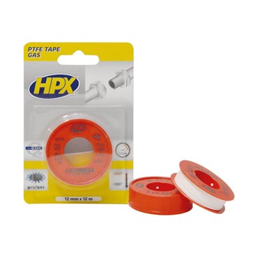 HPX PTFE GASAFDICHTINGSTAPE - WIT 12MMX12M (1ST)