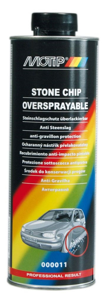 MOTIP UNDERCOATING ANTI STEENSLAG ZWART ONDERSCHROEFBUS 1000ML (1ST